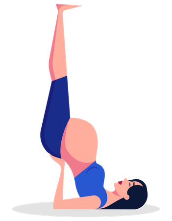 Exercise for pregnant woman  Illustration