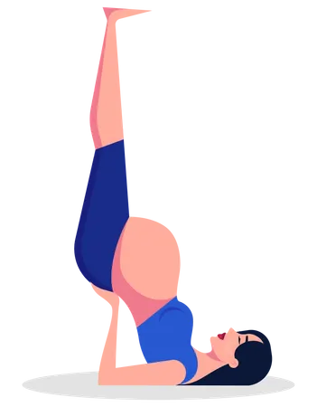 Exercise for pregnant woman  Illustration