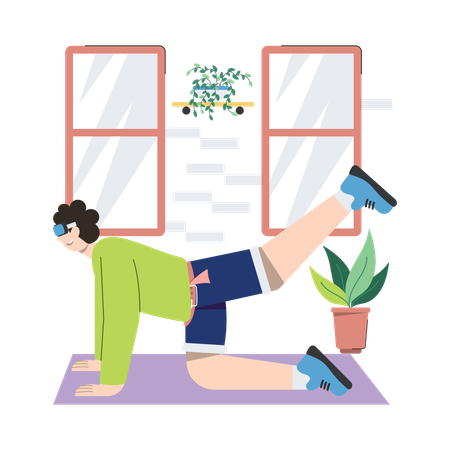 Exercise In Metaverse  Illustration