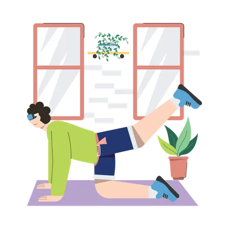 Exercise In Metaverse  Illustration