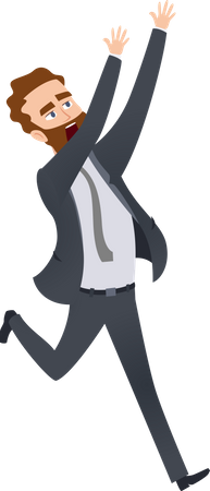 Exhausted businessman Illustration