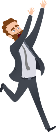 Exhausted businessman  Illustration