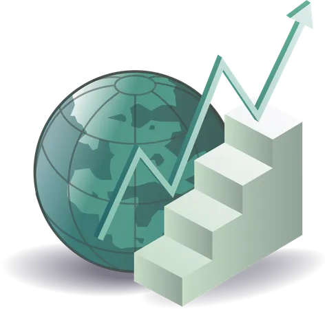 Éxito en el mundo empresarial  Ilustración