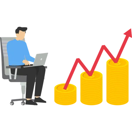 Exito financiero  Ilustración