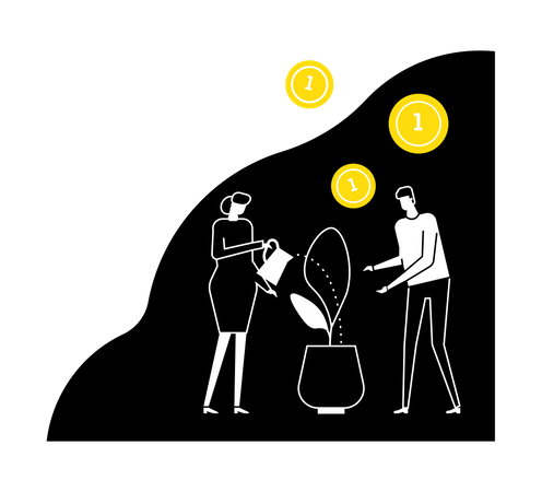 Exito financiero  Ilustración