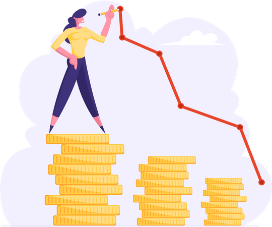 Éxito financiero  Ilustración