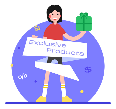 Exklusives Produkt  Illustration