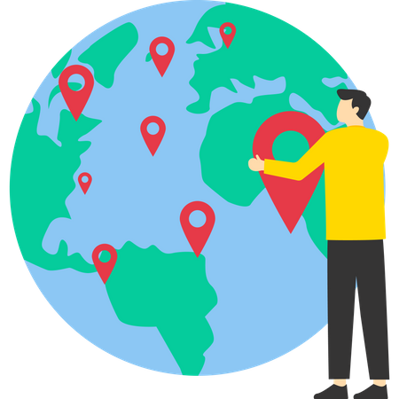 Expansão global dos negócios  Ilustração