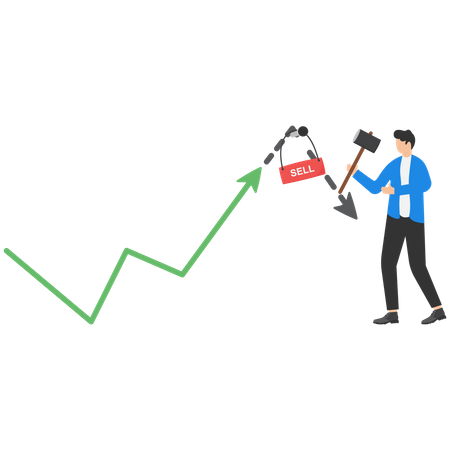 Expected stock market price to sell for making profit  Illustration