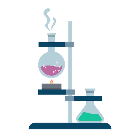 Expérience chimique  Illustration