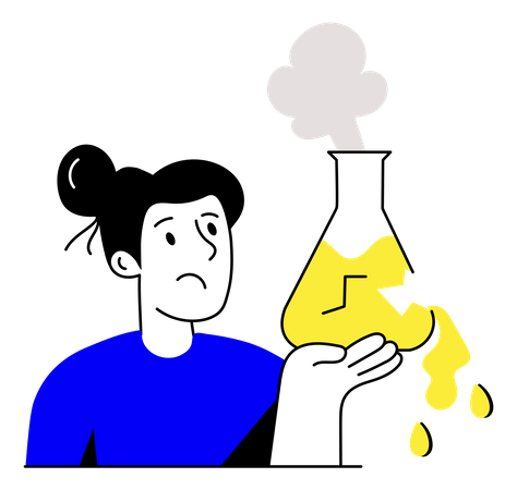 Expérience chimique  Illustration
