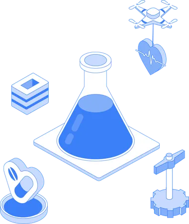 Expérimentation scientifique  Illustration