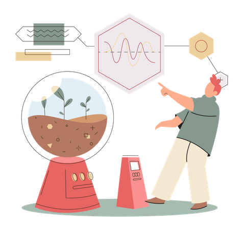 Expérience sur la structure du sol  Illustration