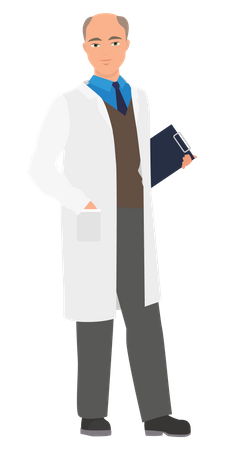 Experienced Doctor  Illustration