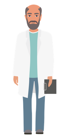 Experienced Doctor  Illustration