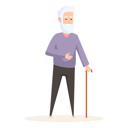 Experienced old guy  Illustration