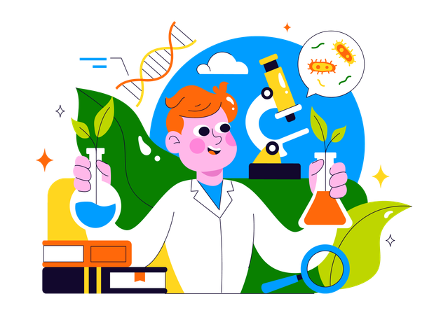 Expériences scientifiques sur l'innovation biotechnologique  Illustration