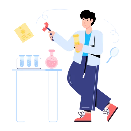 Experiment Lab Illustration