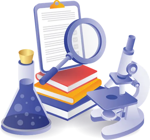 Experimental laboratory analysis information  Illustration