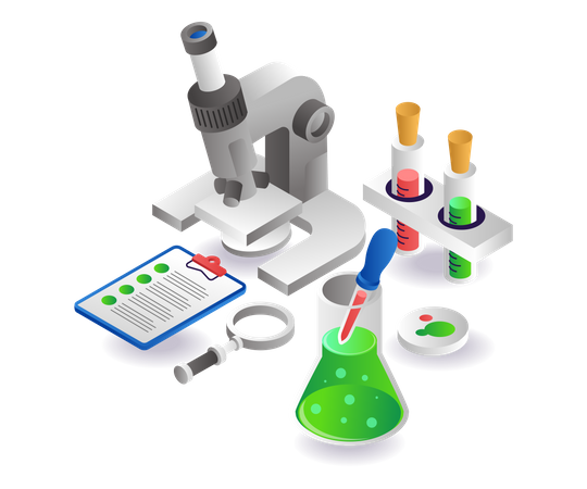 Experimental laboratory data analysis Illustration