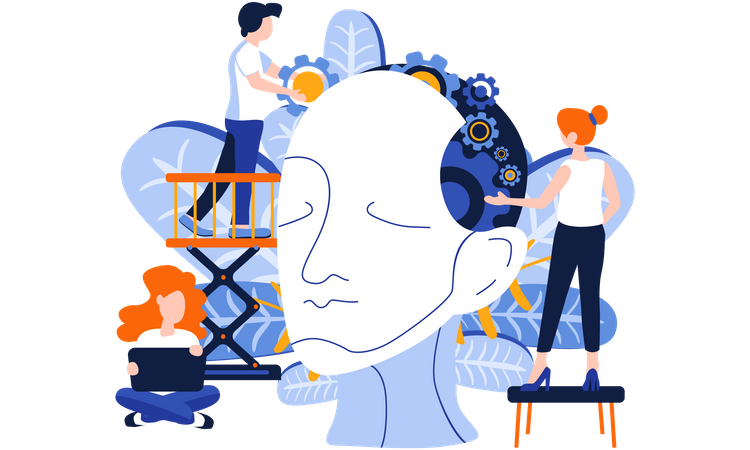 Experimentando en el cerebro  Illustration