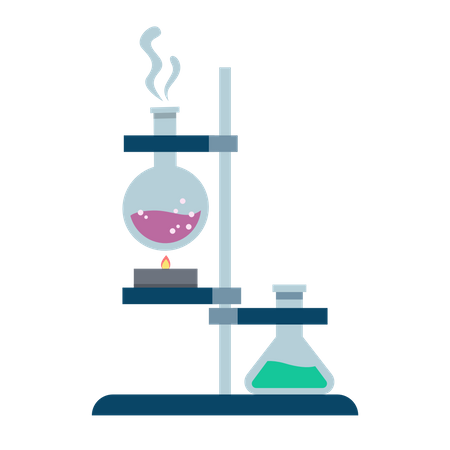 Experimento quimico  Ilustración