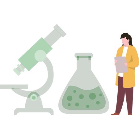 Experiments In Science Laboratory  Illustration