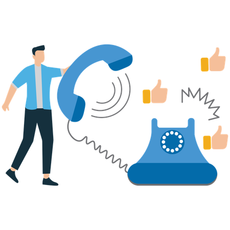 Expert Cold Calling for Leads & Sales  Illustration