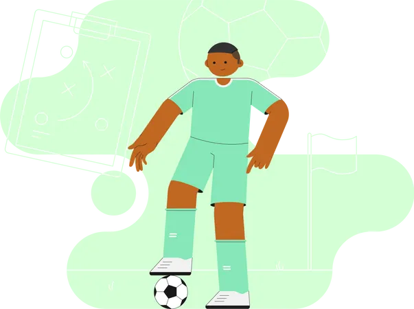 Expert Footballer  Illustration