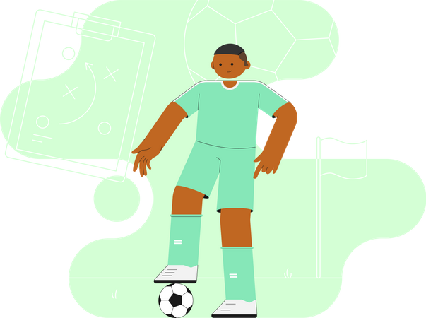 Footballeur expert  Illustration