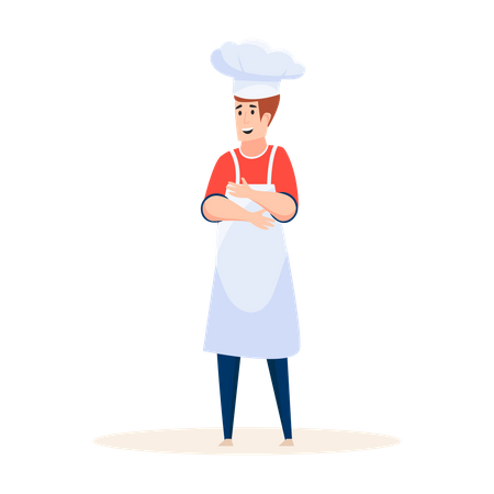 Chef cuisinier expert  Illustration