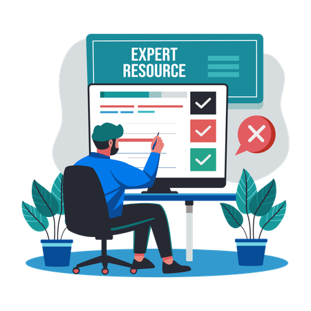 Expert Resource  Illustration