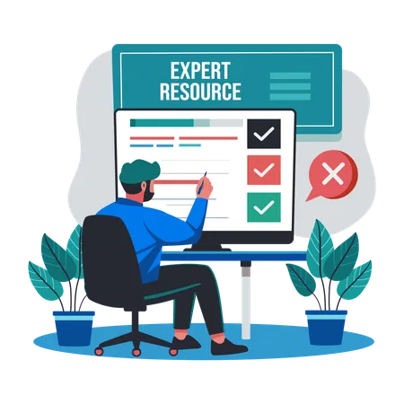 Expert Resource  Illustration