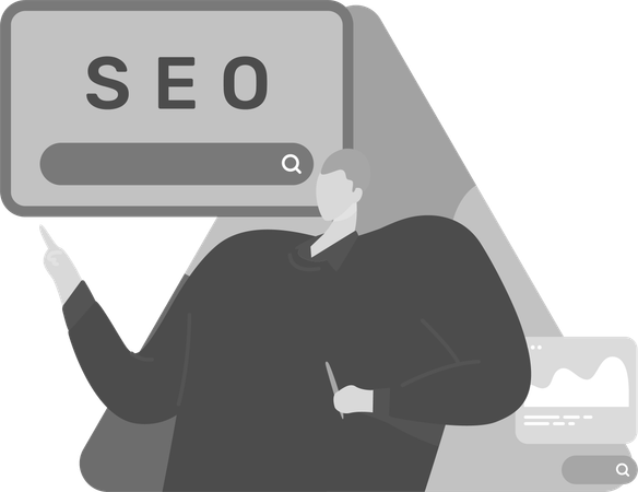 Expert Showing Seo Analysis Report  Illustration