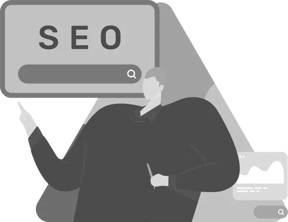 Expert Showing Seo Analysis Report  Illustration