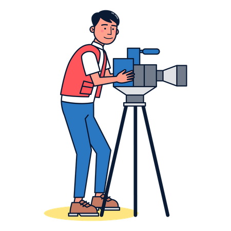 Expert videographer  Illustration