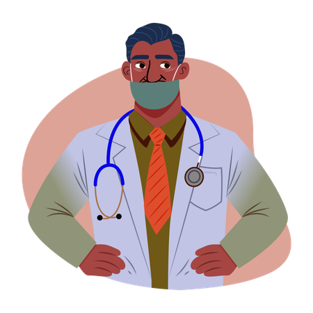 Experto médico  Illustration