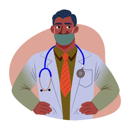 Experto médico  Illustration