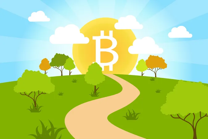 Extraction de crypto-monnaie Bitcoin  Illustration