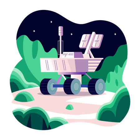 Vehículo lunar  Ilustración