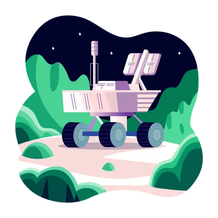 Vehículo lunar  Ilustración