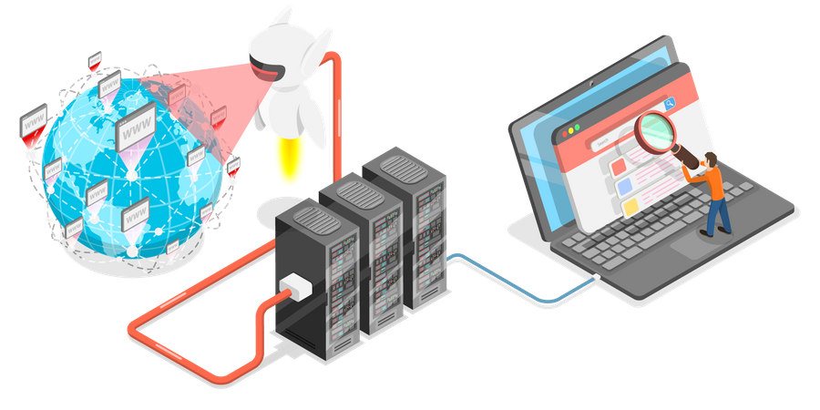 Exploration des moteurs de recherche  Illustration