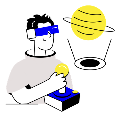 Exploration virtuelle  Illustration