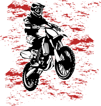 Explore mais com o motocross  Ilustração