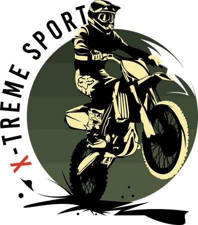 Explore More With Motocross  Illustration