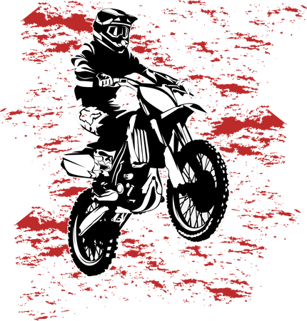 Explore More With Motocross  Illustration