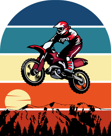 Explore More With Motocross  Illustration