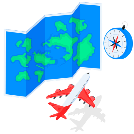 Exploring the World by Air  Illustration