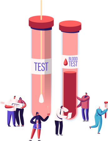 Express Blood Test Illustration