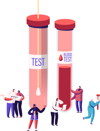 Express Blood Test  イラスト